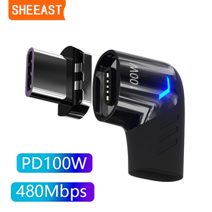 100W磁吸typec转接头适用苹果MacBook华为小米switch电脑充电传输