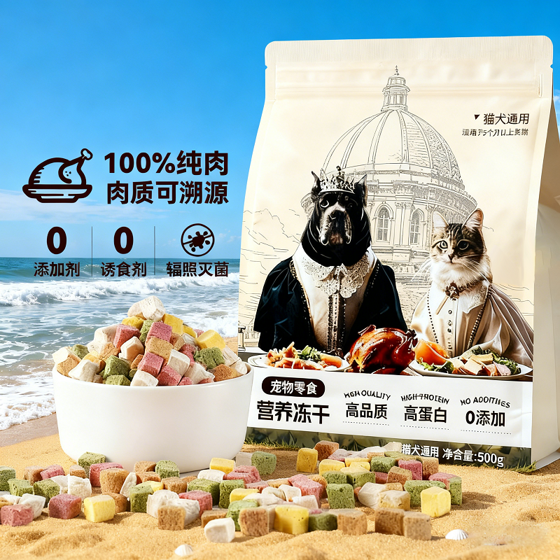 宠物冻干零食猫犬通用100%纯肉