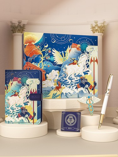 毕加索官方正品5523希腊环球之旅钢笔笔记本高档礼盒男女士商务办