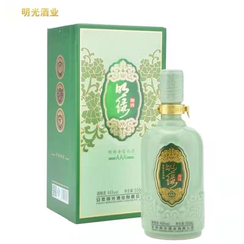 明绿液明绿御酒3A46度500ml 绿豆酿造白酒单瓶正品图片