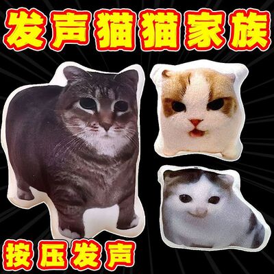 抖音德语小猫语音挂件发声钥匙扣可说话网红希特勒猫meme毛绒玩偶