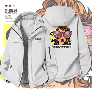 设无界专攻高卡路里女孩加厚棉服男女波普风个性欧美风棉衣外套