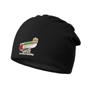 设无界 阿联酋国旗标志印花复古加绒棉帽男女帽子头巾包头帽0010