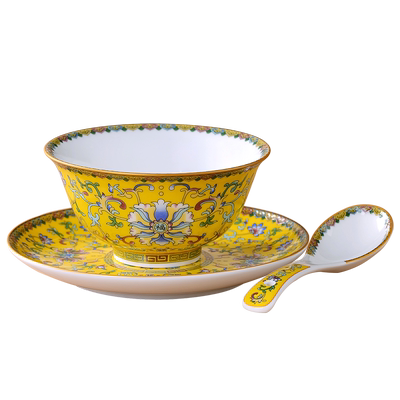 陶瓷碗碟餐具高温中式家用珐琅彩