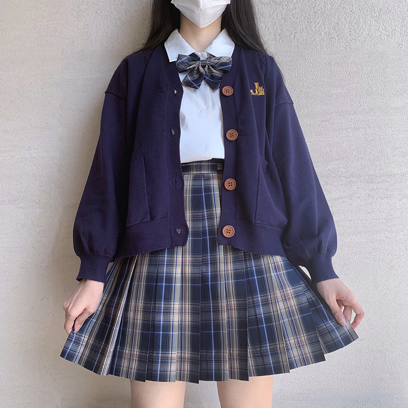 jk原创校供感兔绒外套制服开衫