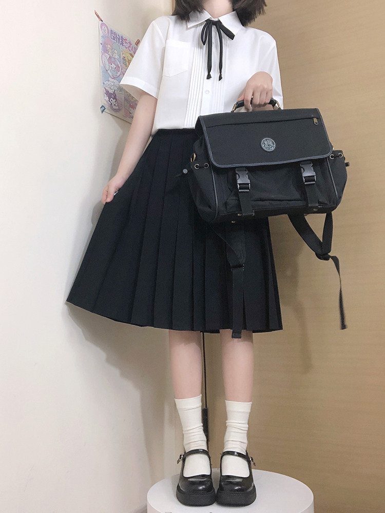 烈富JK学院风校服短袖毕业套装图片