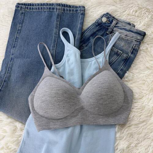 细肩带可外露内衣女小胸