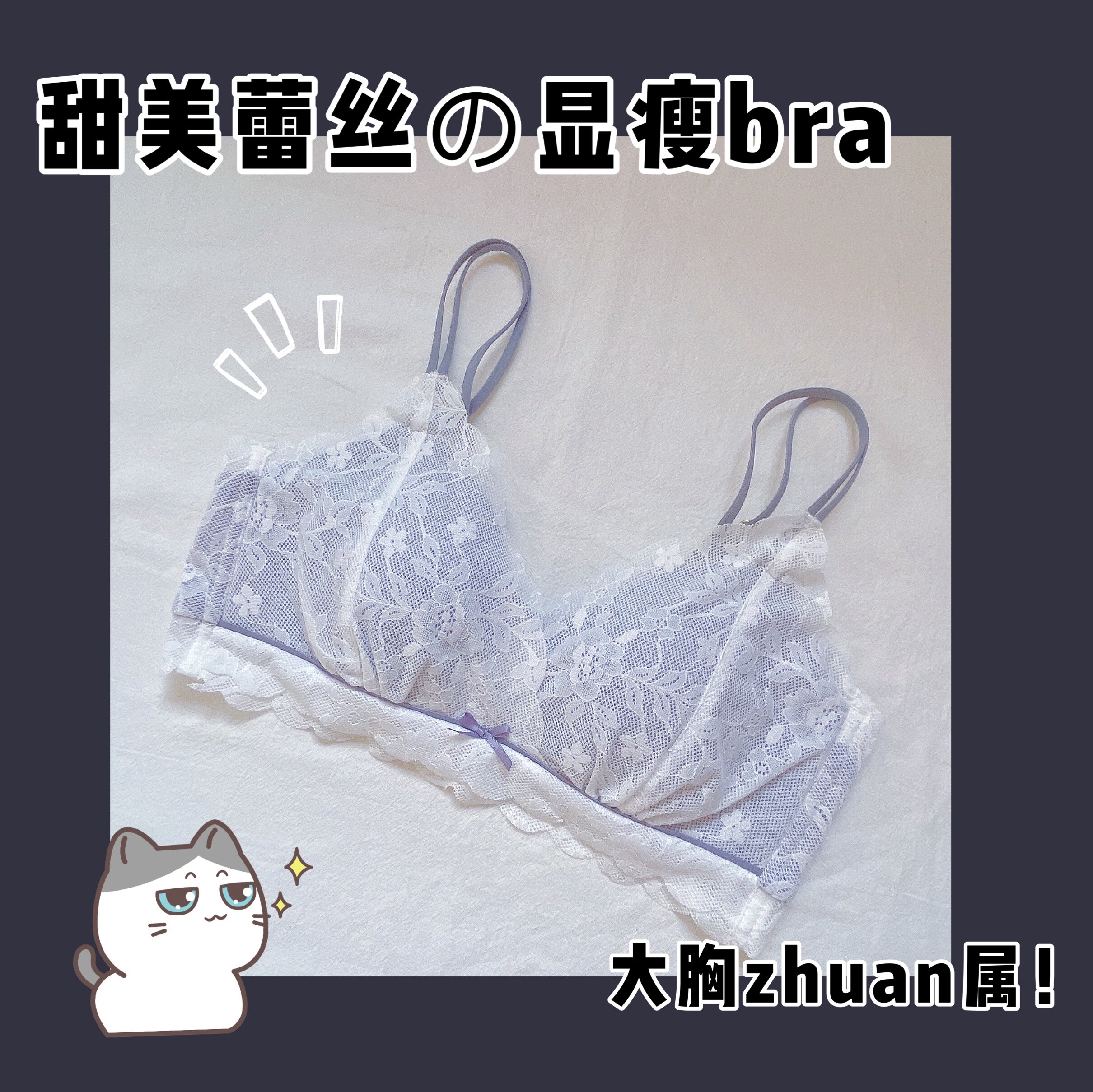 薄款文胸罩无钢圈蕾丝