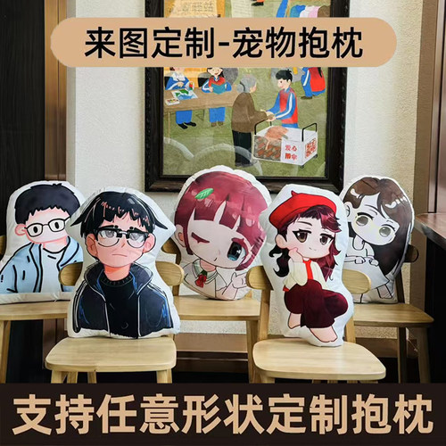 diy抱枕定制异形宠物送女友
