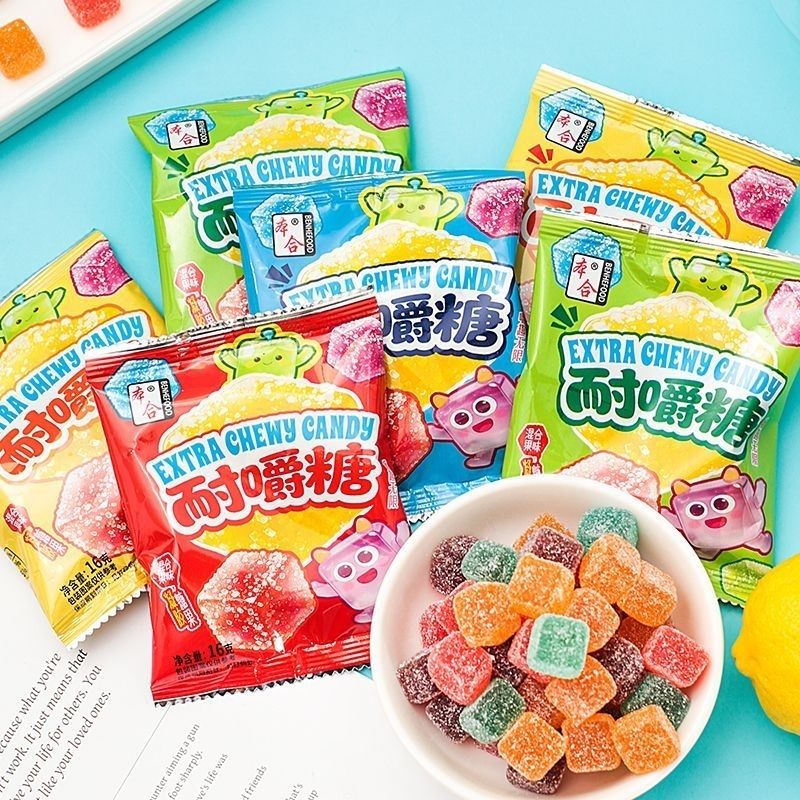 本合耐嚼糖网红零食糖果现货零食节日礼物奖励小礼品怀旧零食