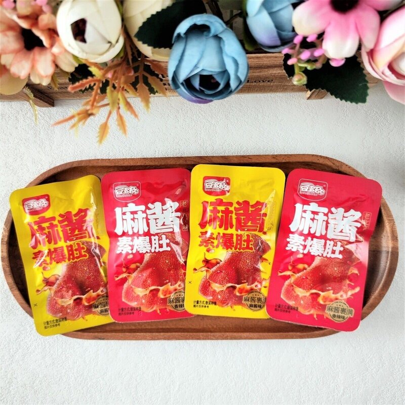 豆多奇麻酱素爆肚500g麻酱魔芋爽麻辣食品零食散装称重独立小包装