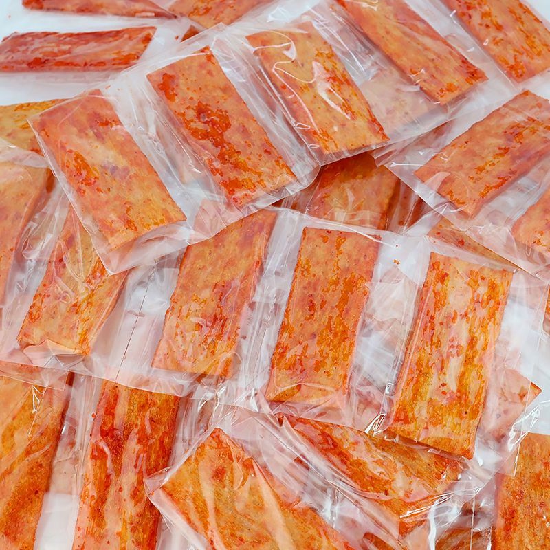 怀旧零食巴西烤肉味豆制品60片独立包装辣条8090微辣片