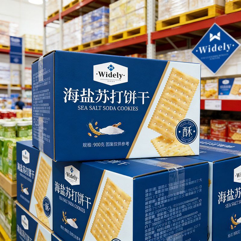 永得利海盐苏打饼干奶盐味咸味梳打无糖精碱性宿舍办公零食代早餐