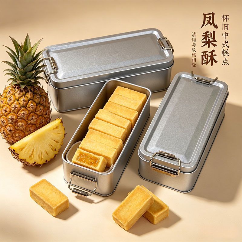 老式铁盒凤梨酥闽南小吃早代餐糕点解馋充饥茶点厦门特产休闲零食