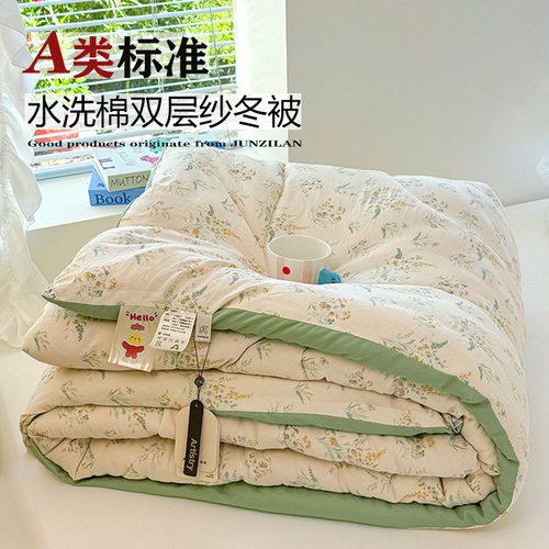 Class A Double-layer Yarn Wash Cotton Quilt Winter Spring An