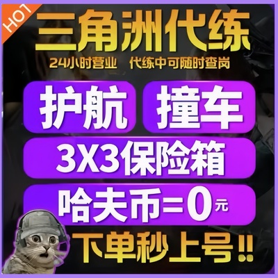 三角洲行动代打代练代肝哈夫币撞车3x3保险箱部门任务护航玩等级