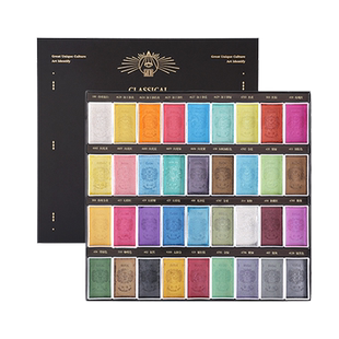 鲁本斯珠光古彩国画颜料套装中国画颜料套装藤黄署红白色水墨山水绘画颜料专业染料中国传统色大师初学者套装