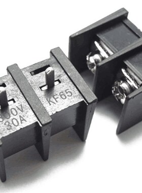 KF65 2P3P4P 间距11MM 300V 30A 栅栏式 大电流 接线端子 黑色