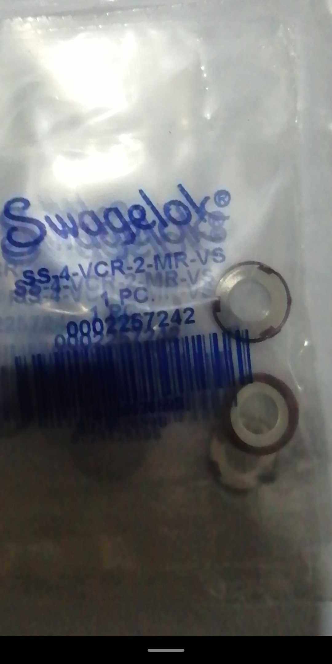 SS-4-VCR-2-MR-VS Swagelok世伟洛克VCR1/4 in. 洋红色垫片