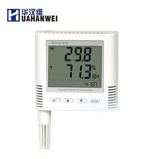 TCP IP网络温湿度计modbus机房高精度实时监控报警器RJ45以太网口