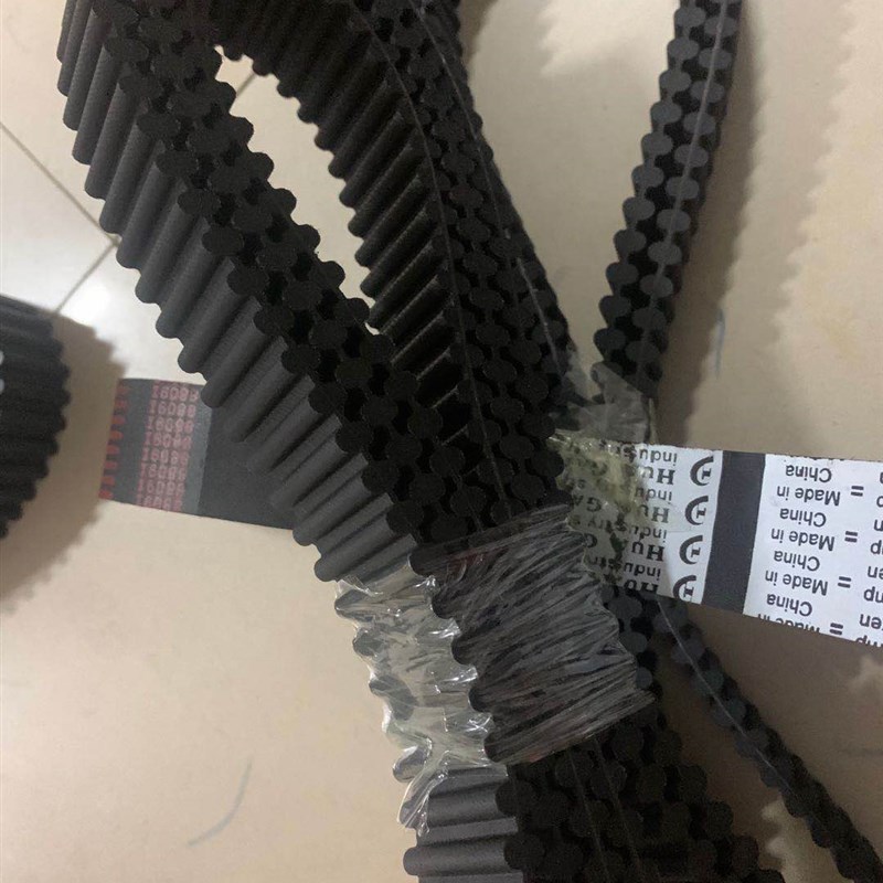 黑色橡胶硅胶8M同步带25T10-1000 16T10-1110 pu聚氨酯同步带开口