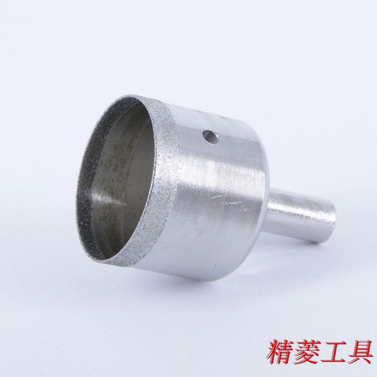 74-89mm金刚石玻璃钻头/宝玉石开孔打眼器/进口细砂套筒/薄口吸筒