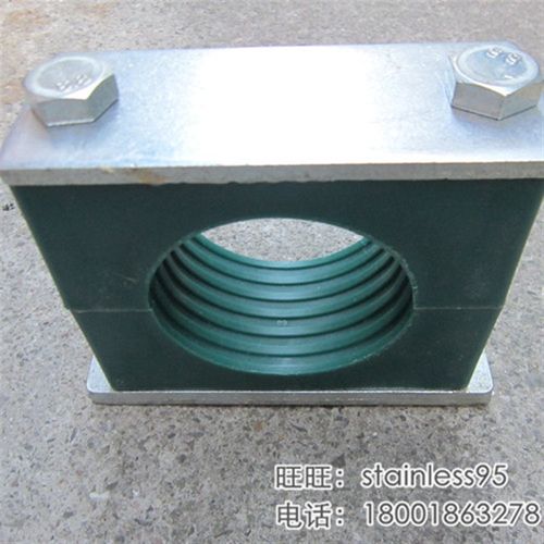 重型带盖板塑料卡箍油管管卡标准管夹100 108 114 133 140 168mm