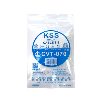KSS自锁式扎带CVT-070小号白色扎线带1.6*71mm进口塑料扎带