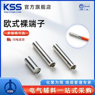 KSS凯士士管型裸端子欧式端子