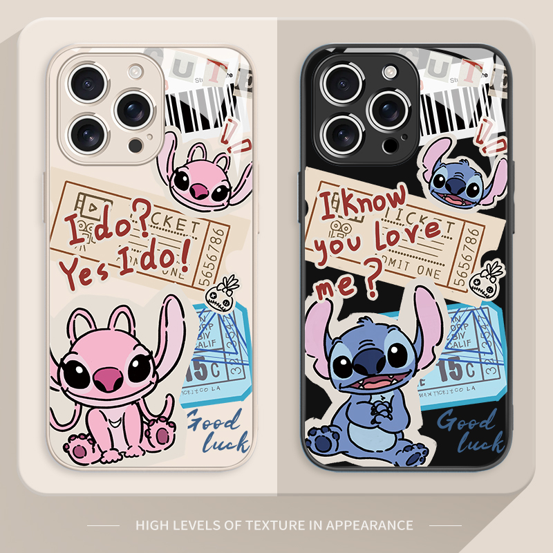 适用苹果手机壳史迪仔迪士尼卡通