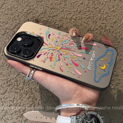 彩色烟花适用于小米15手机壳K80/13创意高级感note14新款K70e全包硅胶红米K60女12X磨砂K50防摔K40pro+保护套