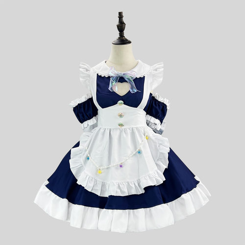 原创新品 日系镂空爱心女仆服 大码女仆装COSPLAY演出服 网红直播