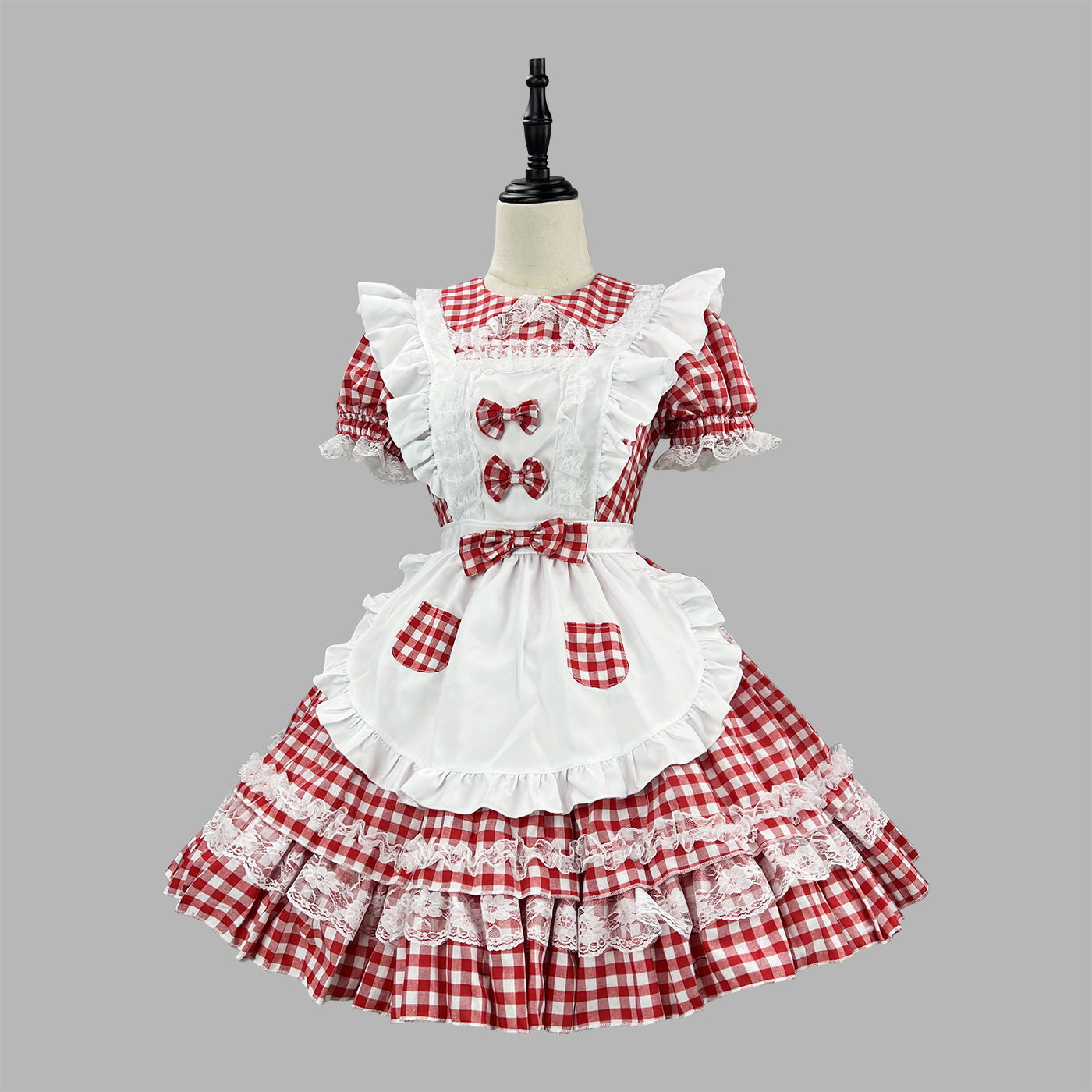 新品跨境 甜心教主女仆装cos女佣软二次元COSPLAY服装lolitA洋装