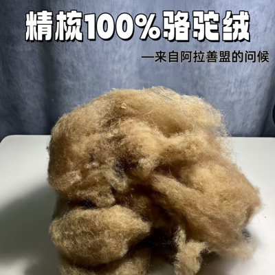 100%驼绒 丝光散装驼绒做被子被芯被胎用衣服玩偶布偶填充
