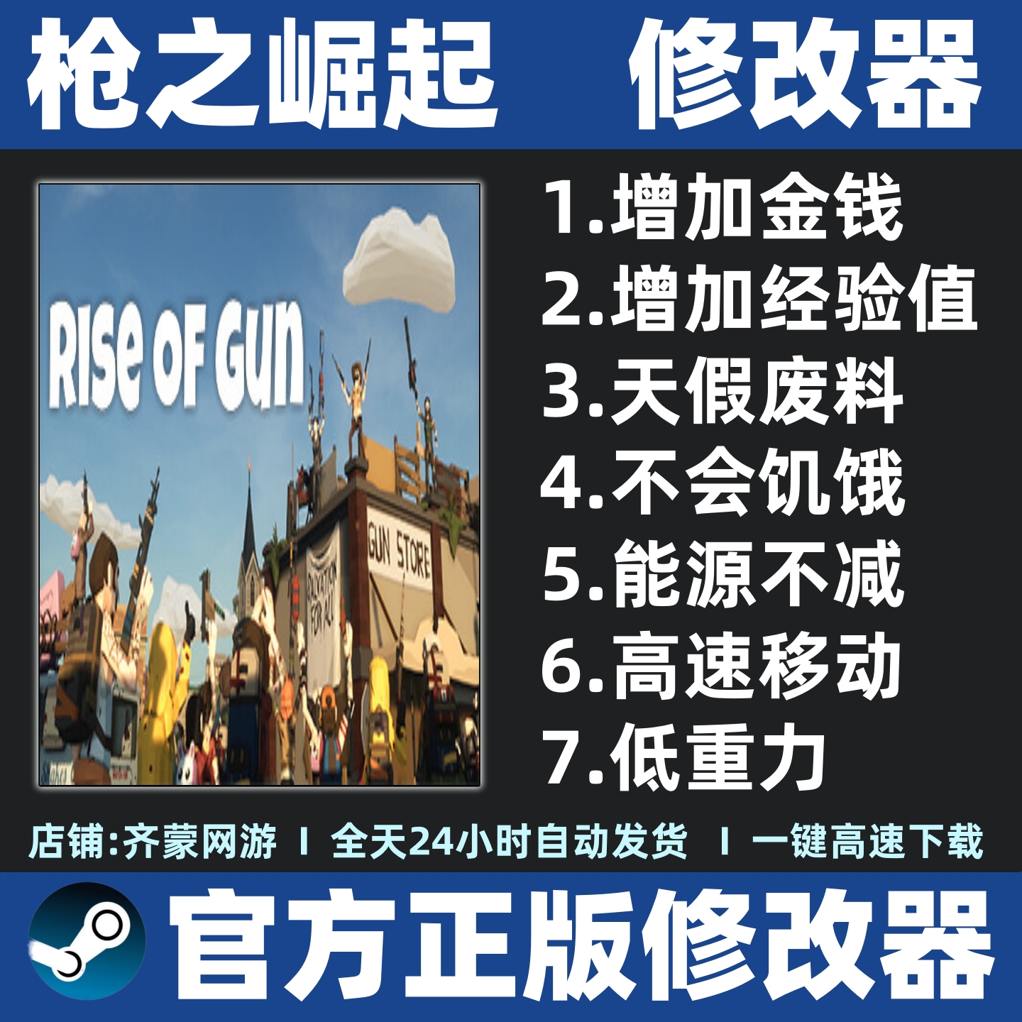Steam枪之崛起修改器辅助魔法游戏修改工具Rise of Gun修改器辅助
