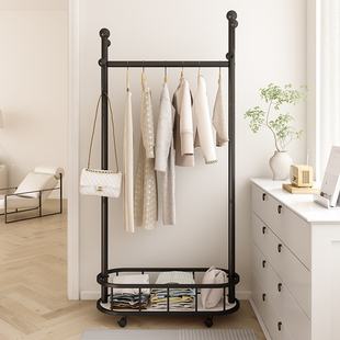 速发挂衣架落地卧室衣帽架床边放衣服神器台晾衣架晾衣杆晒被子神