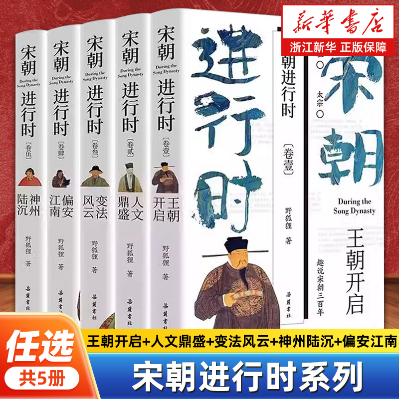 【任选】宋朝进行时系列全5册 王朝开启+人文鼎盛+变法风云+神州陆沉+偏安江南 看一眼就停不下的宋朝史 趣说宋朝三百年 宋朝历史