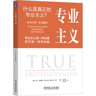 专业主义 大卫·梅斯特 大卫 梅斯特 专业服务 值得信赖的顾问 专业团队的管理 专业主义 专业服务公司的管理 吴卫军 德勤