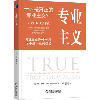 专业主义 大卫·梅斯特   大卫 梅斯特 专业服务 值得信赖的顾问 专业团队的管理 专业主义 专业服务公司的管理 吴卫军 德勤