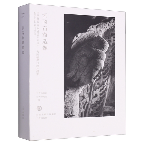 云冈石窟造像:大画幅黑白胶片摄影