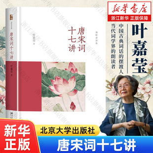 书籍 浙江新华书店旗舰店 唐宋词十七讲 唐宋词史 一部完整 被学界誉为 经典 叶嘉莹系列文学爱好必读 迦陵讲演集 包邮 正版
