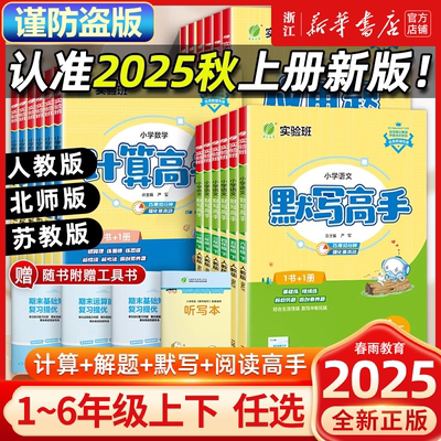 2025秋新版！实验班高手系列