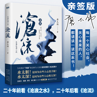 沧流  唐大伟著 知名时政反腐作家 官场小说  权利博弈 政商关系 二十年前看《沧浪之水》， 二十年后看《沧流》