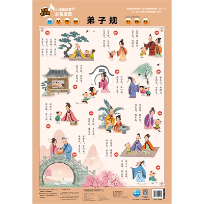 弟子规双面有声版小海豚启蒙挂图