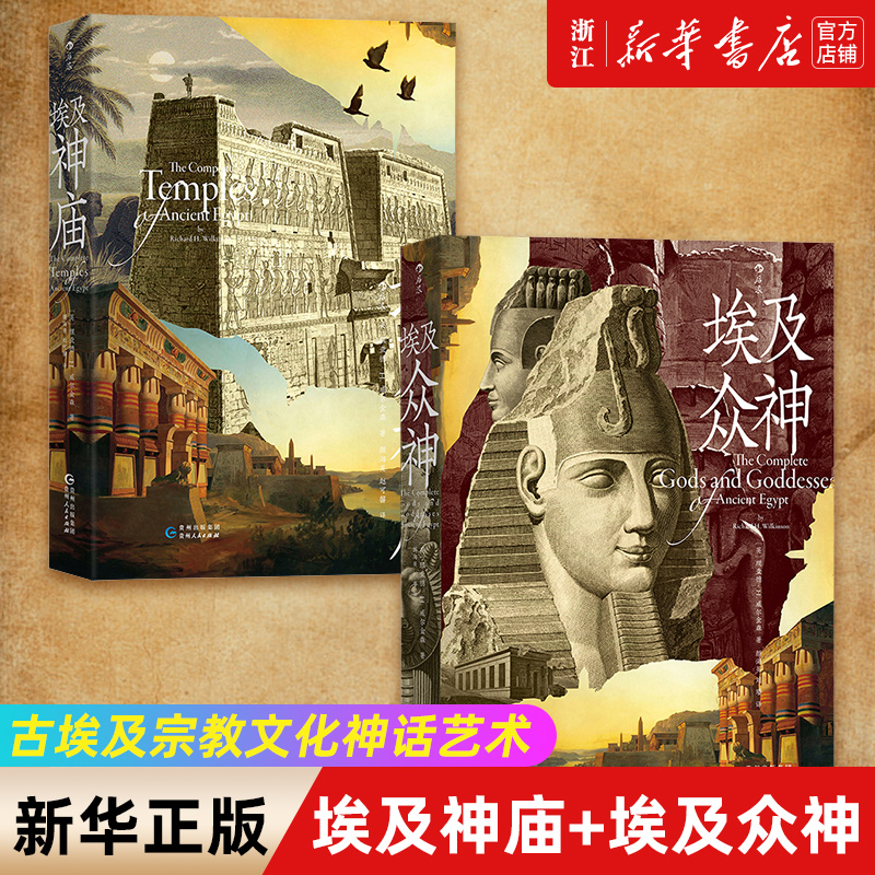 埃及神庙+埃及众神 古埃及宗教文化神话艺术历史人文建筑艺术图书