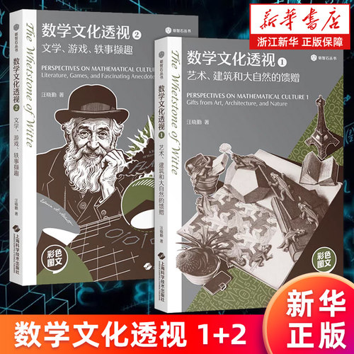 【套装2册】数学文化透视1：艺术、建筑和大自然的馈赠+数学文化透视2：文学、游戏、轶事撷趣 汪晓勤 数学文化科普 新华正版书籍
