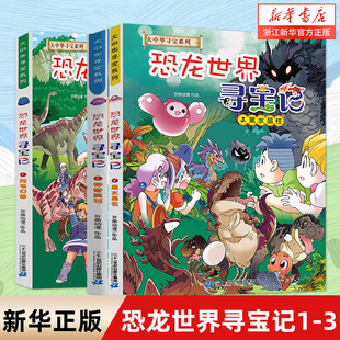 神奇陨石2 12岁小学生科普漫画书童年故事书 闪电幻兽1 黑水晶柱3 恐龙世界寻宝记全3册大中国华寻宝记系列