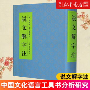 中国文化语言工具书分析研究 说文解字注 新华书店旗舰店官网 正版 许慎撰 工具书 字体解析 语言文字 汉 书籍