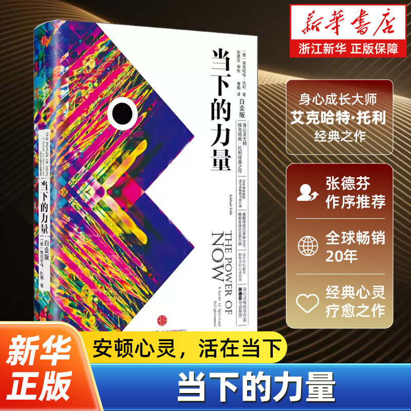 【任选】当下的力量+实践手册 硬皮精装白金版 身心灵大师埃克哈特·托利心灵经典之作 停止内耗活出生命的意义人生只有一件事