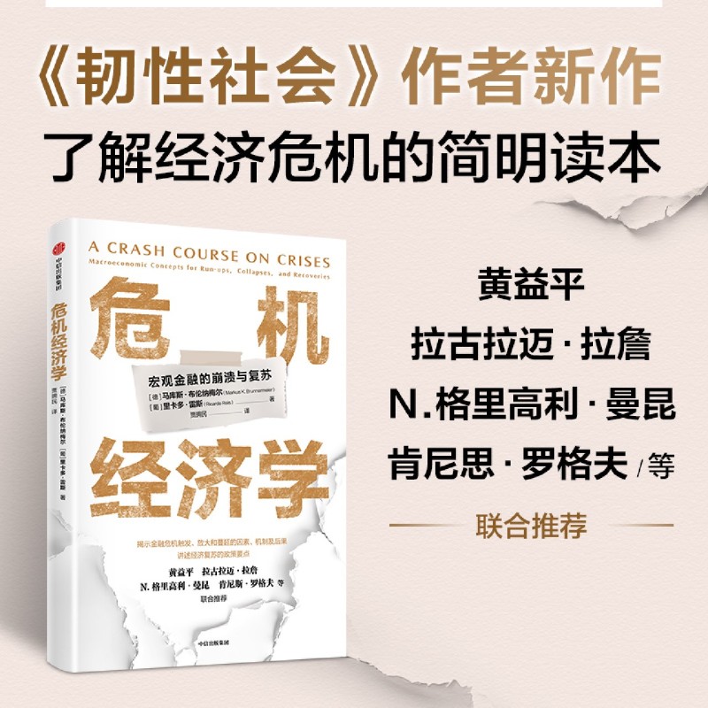 【新华书店旗舰店】危机经济学  马库斯 布伦纳梅尔 里卡多 雷斯著 《韧性社会》作者写给大众的经济危机读本 正版书籍